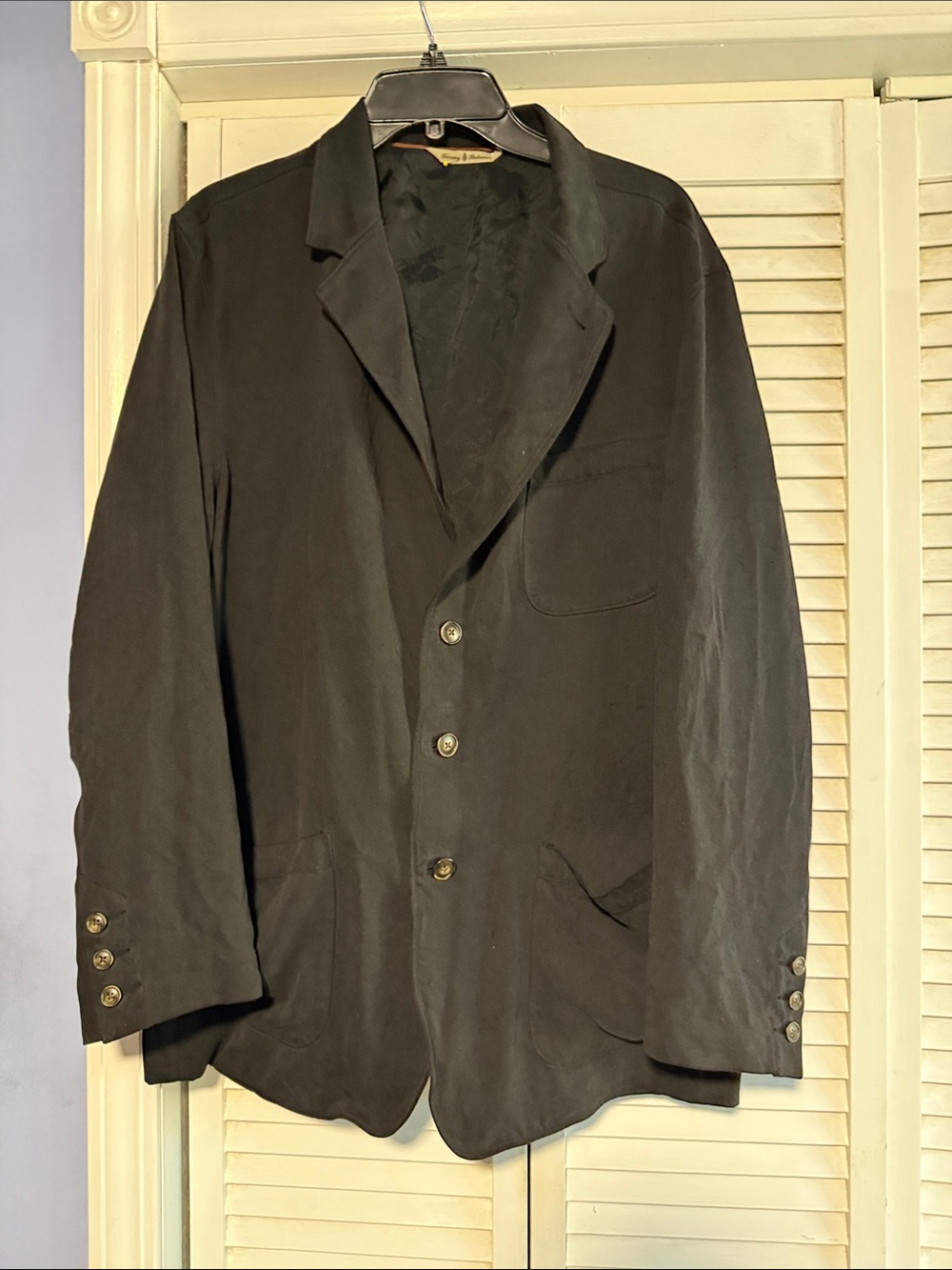 Tommy Bahama Men's Black Lightweight Shirt Jacket